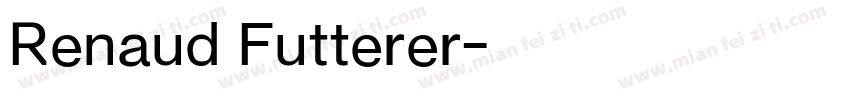 Renaud Futterer字体转换